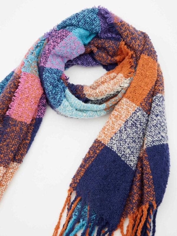 In Side Bufanda Print De Cuadros De Colores