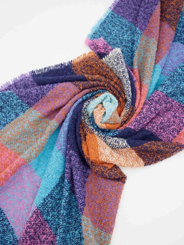 In Side Bufanda Print De Cuadros De Colores