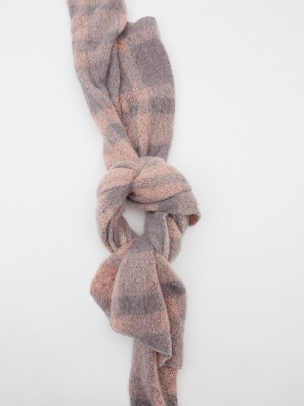 In Side Bufanda Rosa/gris
