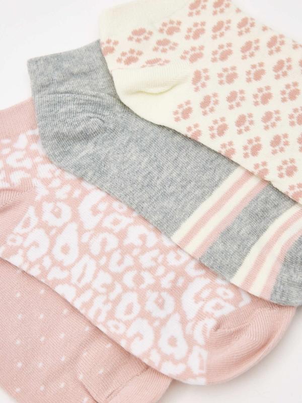 In Side Calcetines Tobilleros Estampados Pack 4