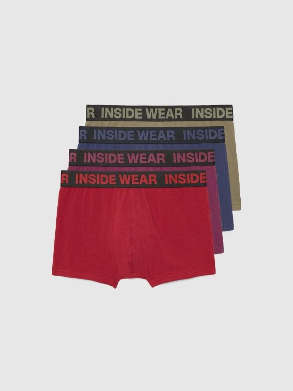 In Side Calzoncillo Boxer Lisos Pack 4