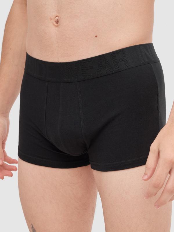 In Side Calzoncillo Boxer Negro Pack 4