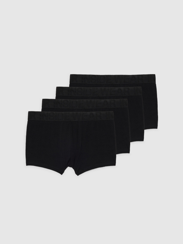In Side Calzoncillo Boxer Negro Pack 4