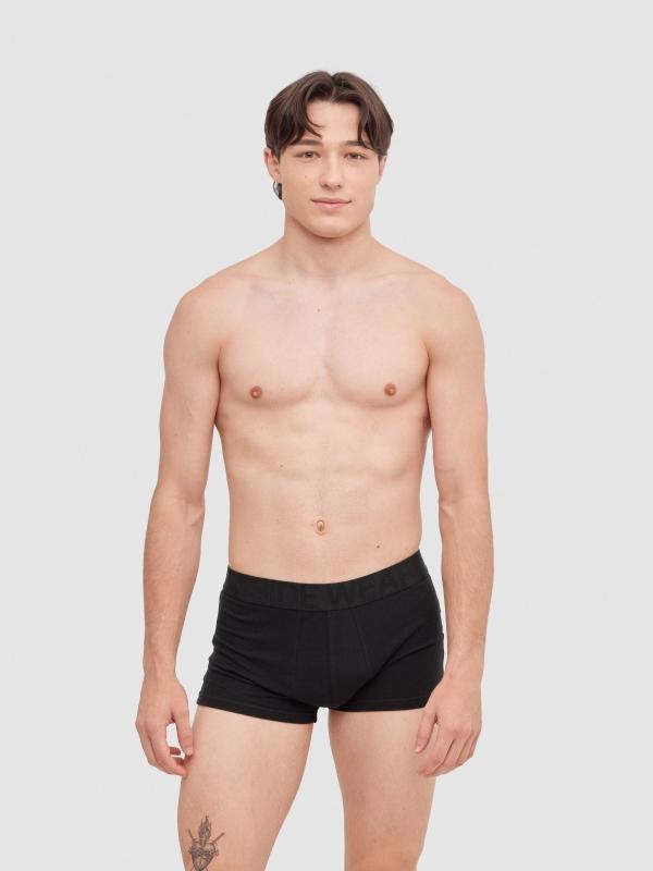 In side Calzoncillo boxer negro pack 4
