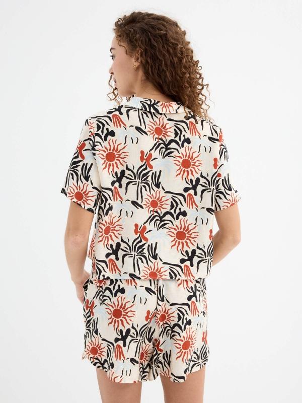 In Side Camisa Crop Veraniega