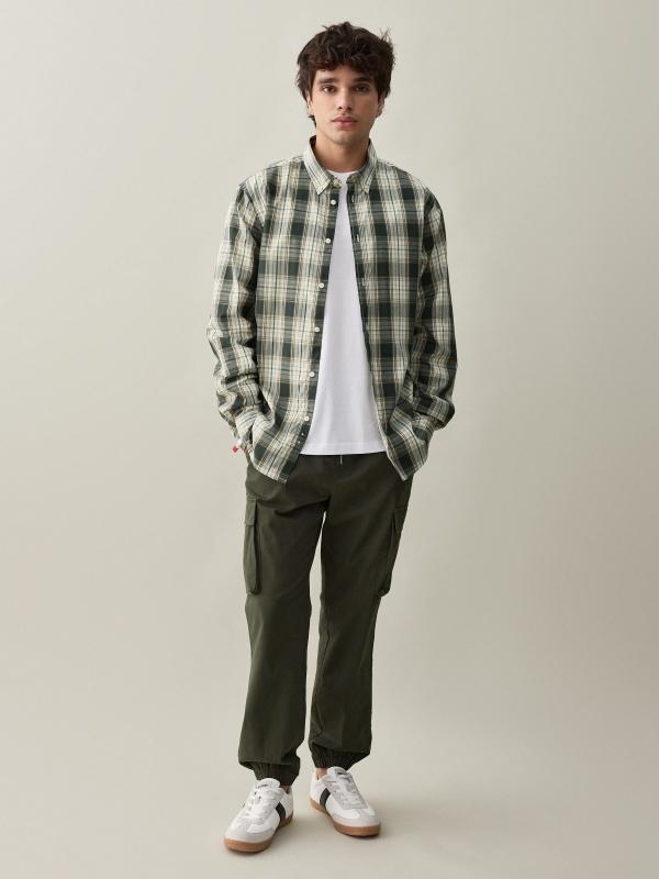 In Side Camisa Cuadros Verdes