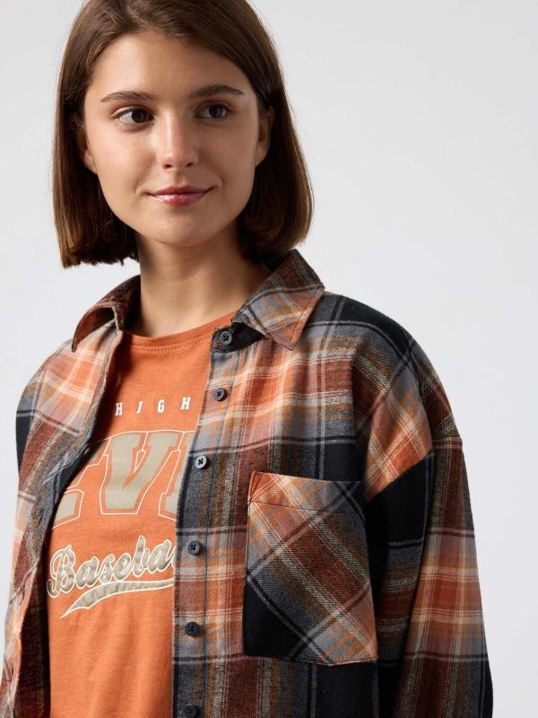 In Side Camisa De Cuadros Oversized