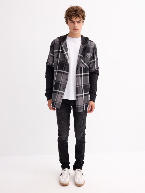 In Side Camisa De Felpa Con Capucha