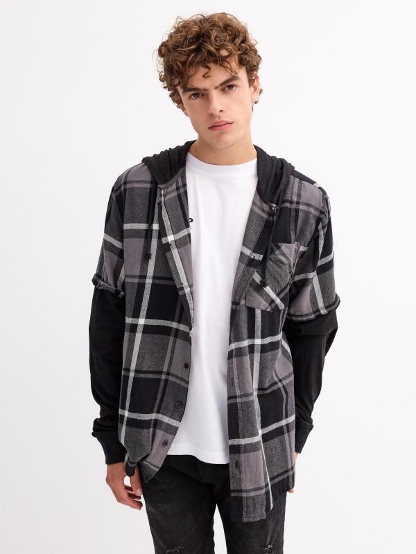 In side Camisa de felpa con capucha