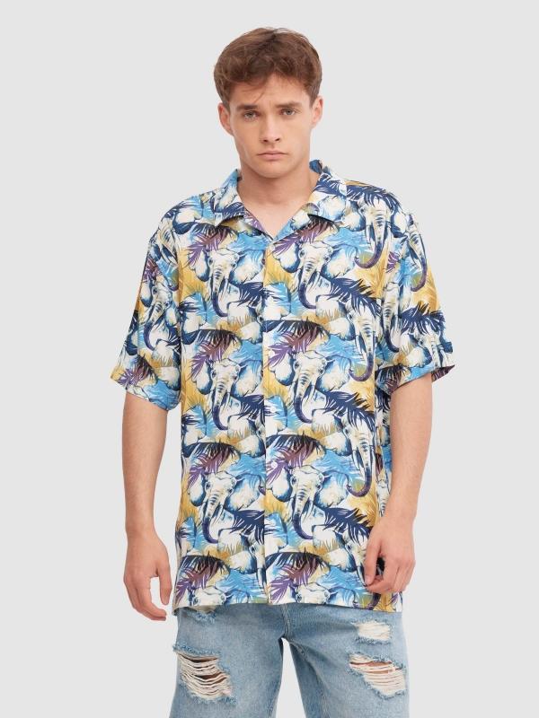 In side Camisa elefantes