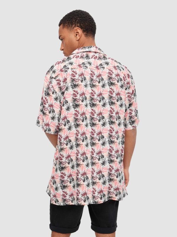 In Side Camisa Hojas De Palmera