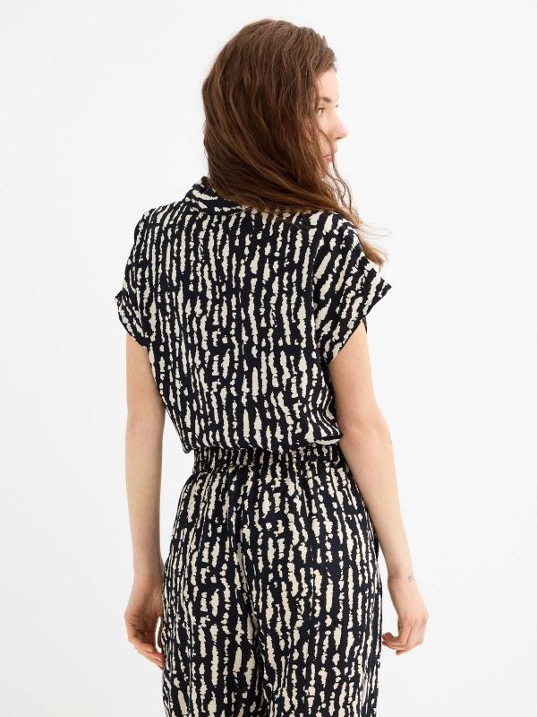 In Side Camisa Manga Corta Estampada