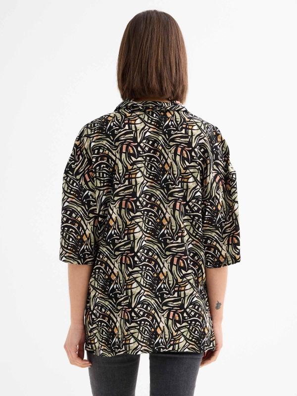 In Side Camisa Oversize Estampada