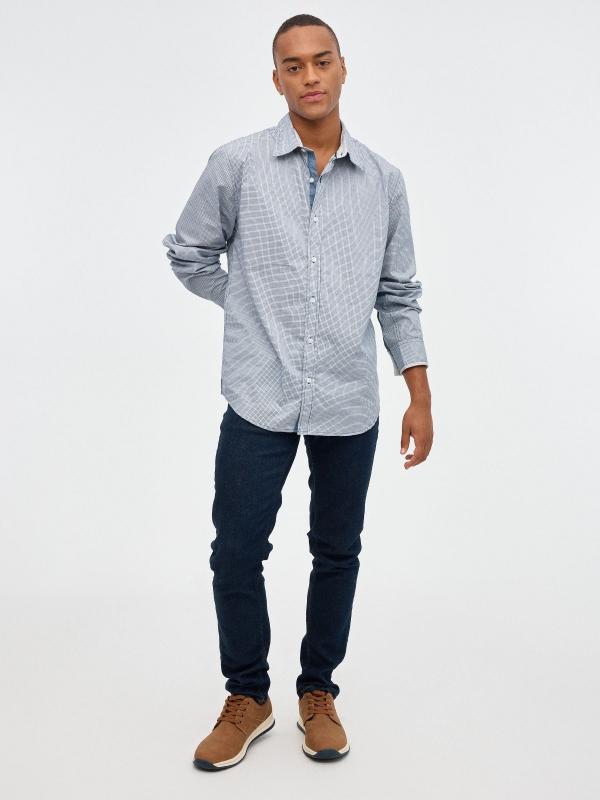 In Side Camisa Print Geométrico