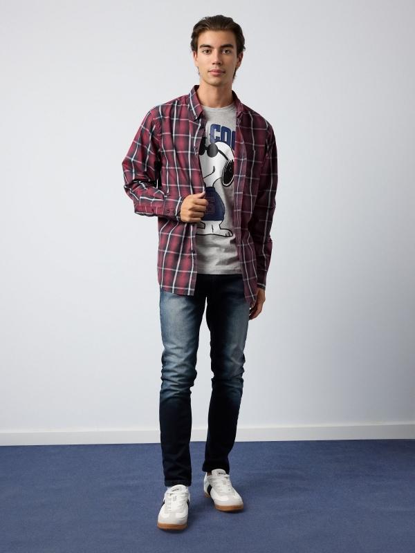 In Side Camisa Regular De Cuadros