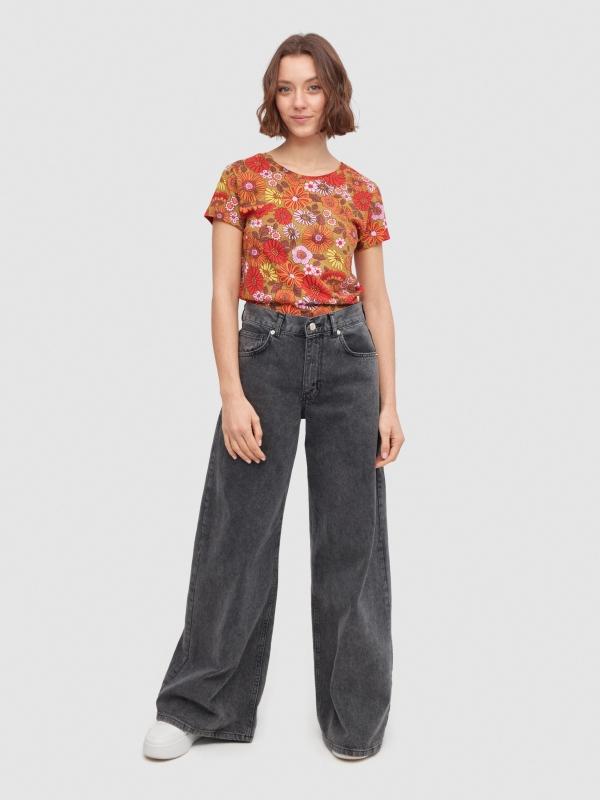 In Side Camiseta Allover Print