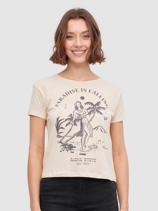 In side Camiseta Aloha