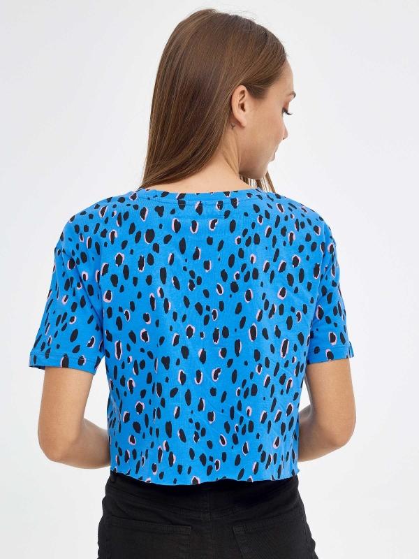 In Side Camiseta Animal Print Con Nudo
