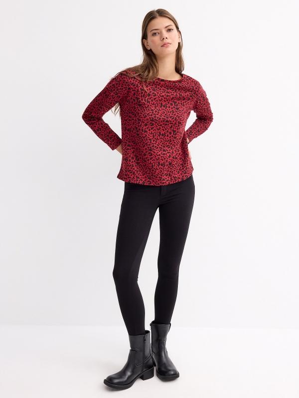 In Side Camiseta Animal Print Leopardo