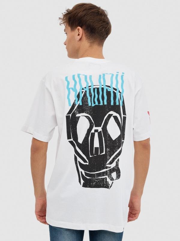 In Side Camiseta Calavera Hawaii