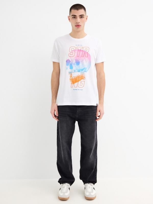 In Side Camiseta Calavera Multicolor