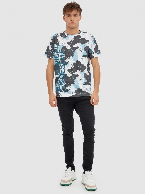 In Side Camiseta Camuflaje Tropical
