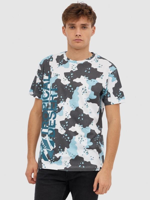 In side Camiseta camuflaje tropical