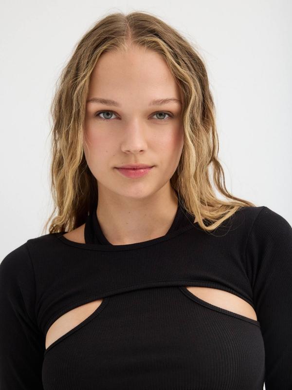 In Side Camiseta Canalé Cut Out