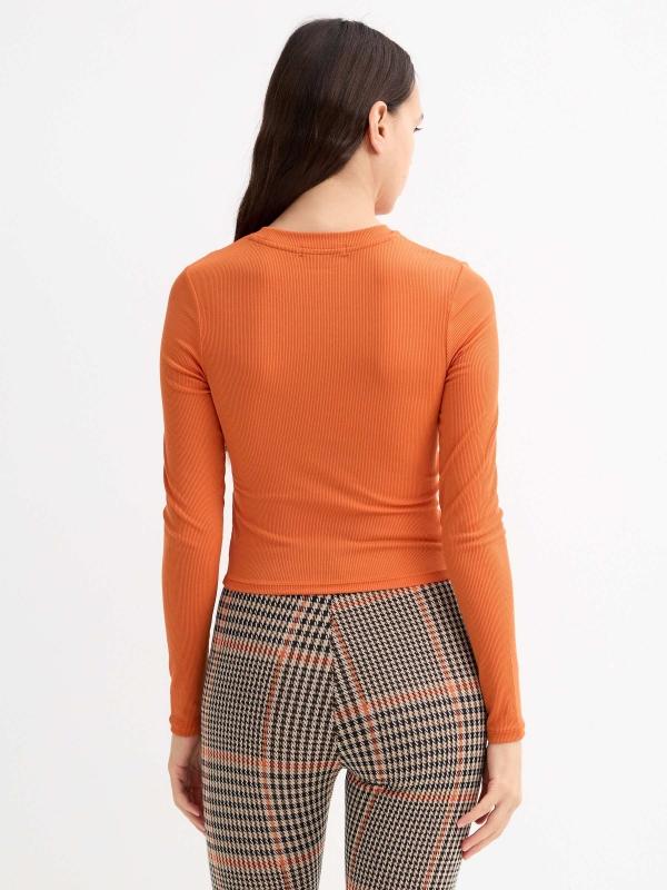 In Side Camiseta Canalé Frunce Nudo