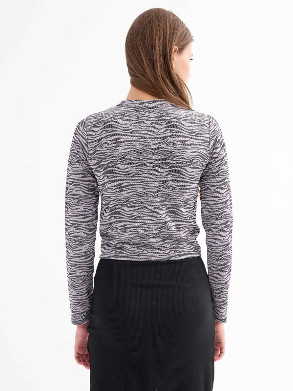 In Side Camiseta Canalé Print Cebra