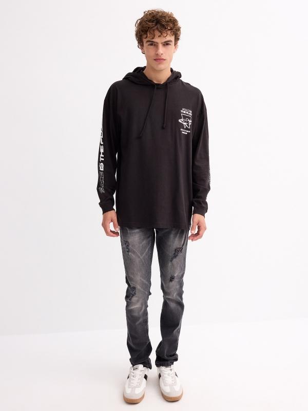 In Side Camiseta Capucha Print Espacial