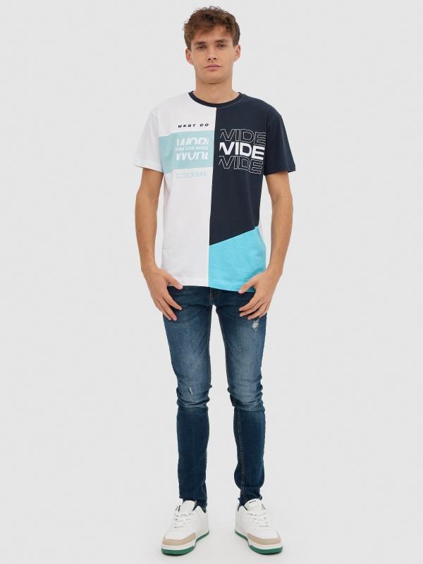 In Side Camiseta Color Block