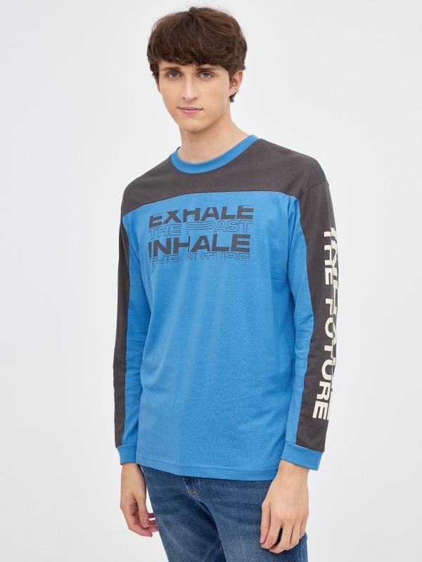 In side Camiseta color block Exhale