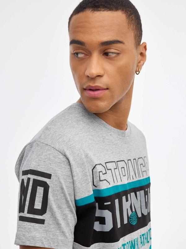 In Side Camiseta Color Block Gráfico