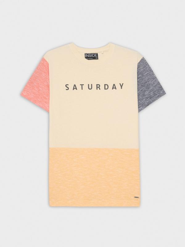 In Side Camiseta Color Block Saturday