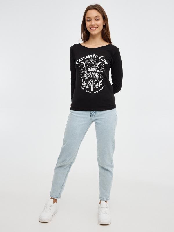 In Side Camiseta Comic Cat