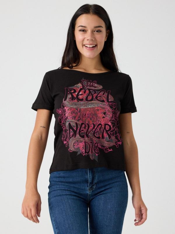 In Side Camiseta Con Estampado