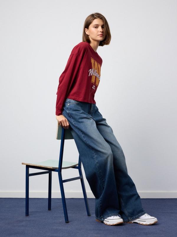 In Side Camiseta Con Estampado