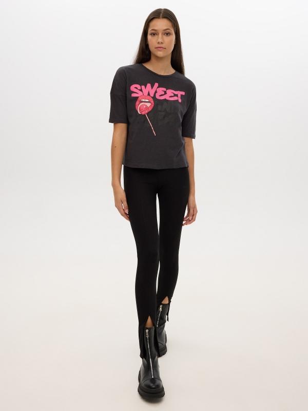 In Side Camiseta Con Estampado