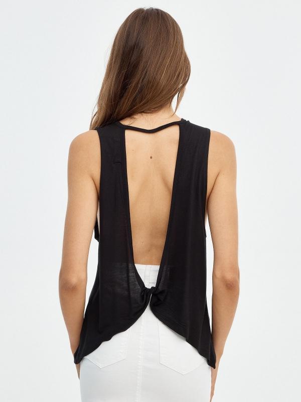 In Side Camiseta Con Nudo Espalda