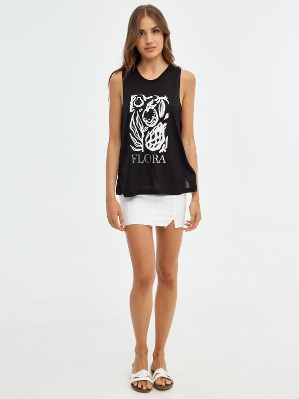 In Side Camiseta Con Nudo Espalda