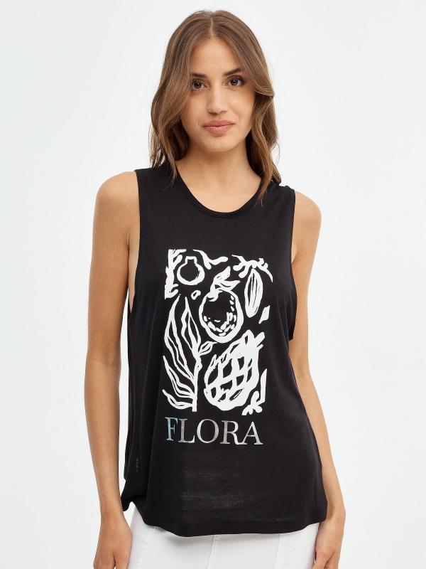 In side Camiseta con nudo espalda