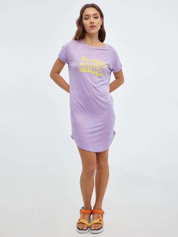 In Side Camiseta Con Slogan