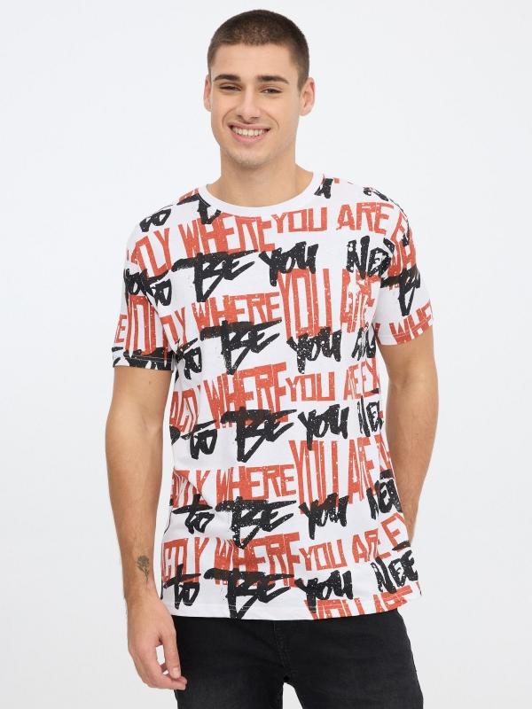 In side Camiseta con texto estampado