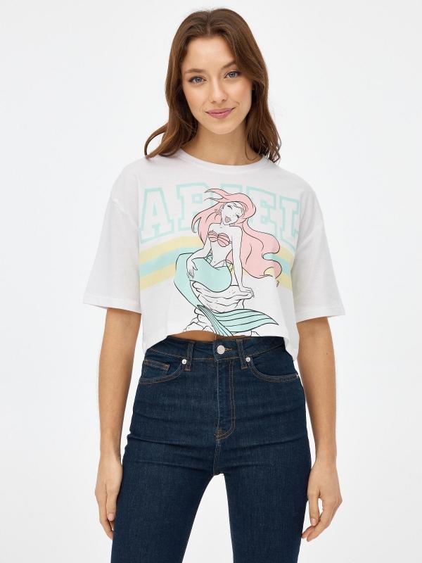 In side Camiseta crop Ariel