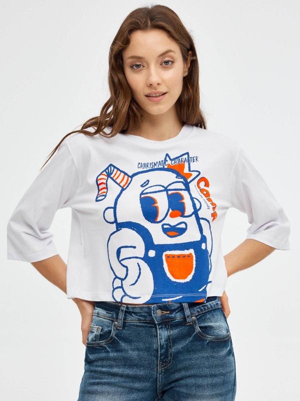 In side Camiseta crop Camp