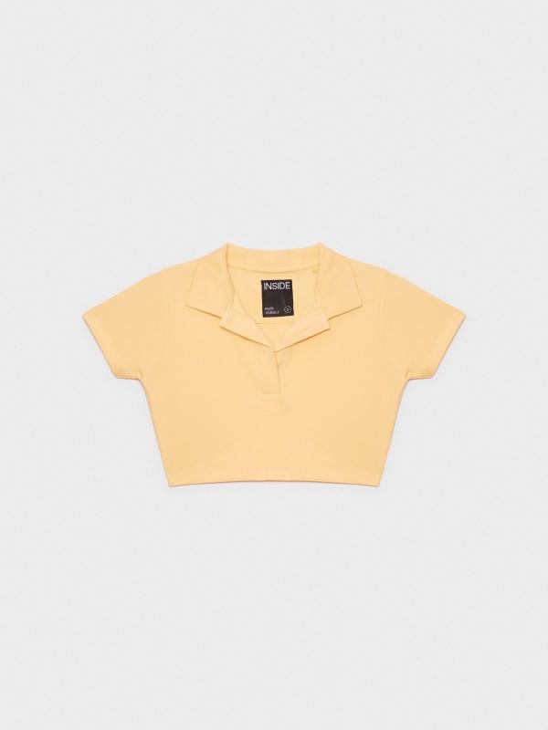 In Side Camiseta Crop Cuello Polo