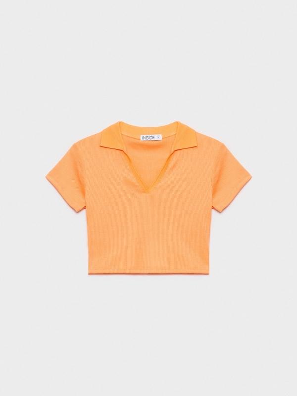 In Side Camiseta Crop Cuello Polo