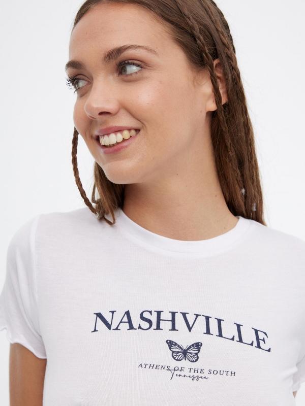 In Side Camiseta Crop Curly Nashville