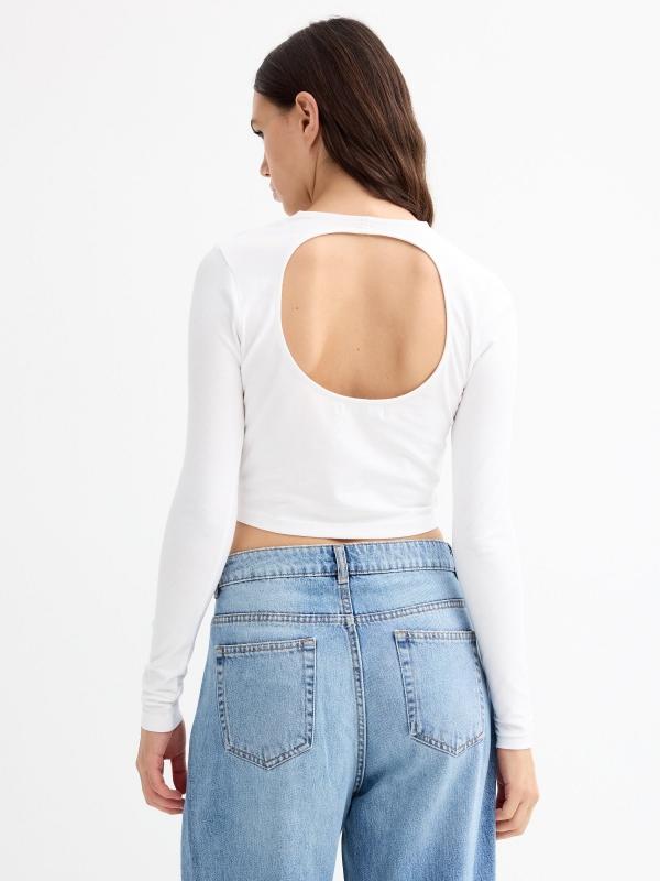 In Side Camiseta Crop Cut Out Espalda